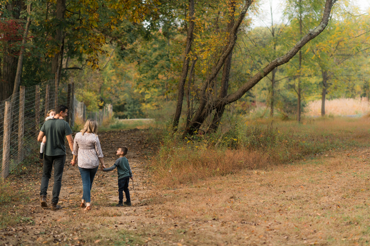 Fall is in full swing here in NJ, my first Fall Family session with Anna and Adam at their Farm House in Hackettstown NJ. Anna and Adam recently purchased their dream farm house on a 4 acres of land. This family of four now has chickens, ducks, birds, cats, a dog, sheep and plans to add many more to the list in the future. I had the honor of visiting Anna and Adam and their two beautiful children at their Farm the other day. I got much need vitamin D walking around the property, enjoying the foliage, running around with their kids and meeting all the farm animals. I sincerely enjoy photographing families now because there are no dull moments with kids, every moment is perfect! Fall family session at Anna and Adam’s Farm at Hackettstown NJ photographed by Karis from HeyKaris.